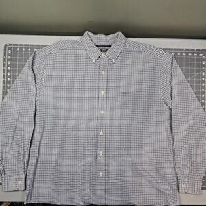 Vintage Abercrombie Fitch Shirt Large Check Plaid Relaxed Fit 90s Button-down